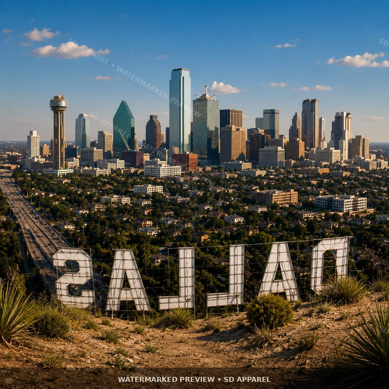 Dallas Skyline Statement design preview