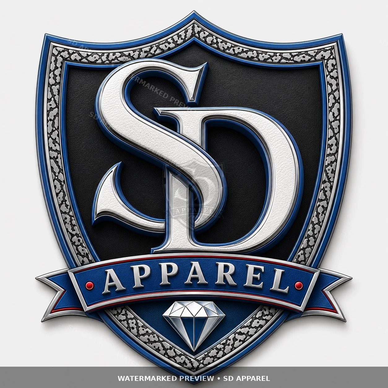 SD Shield Blue design preview