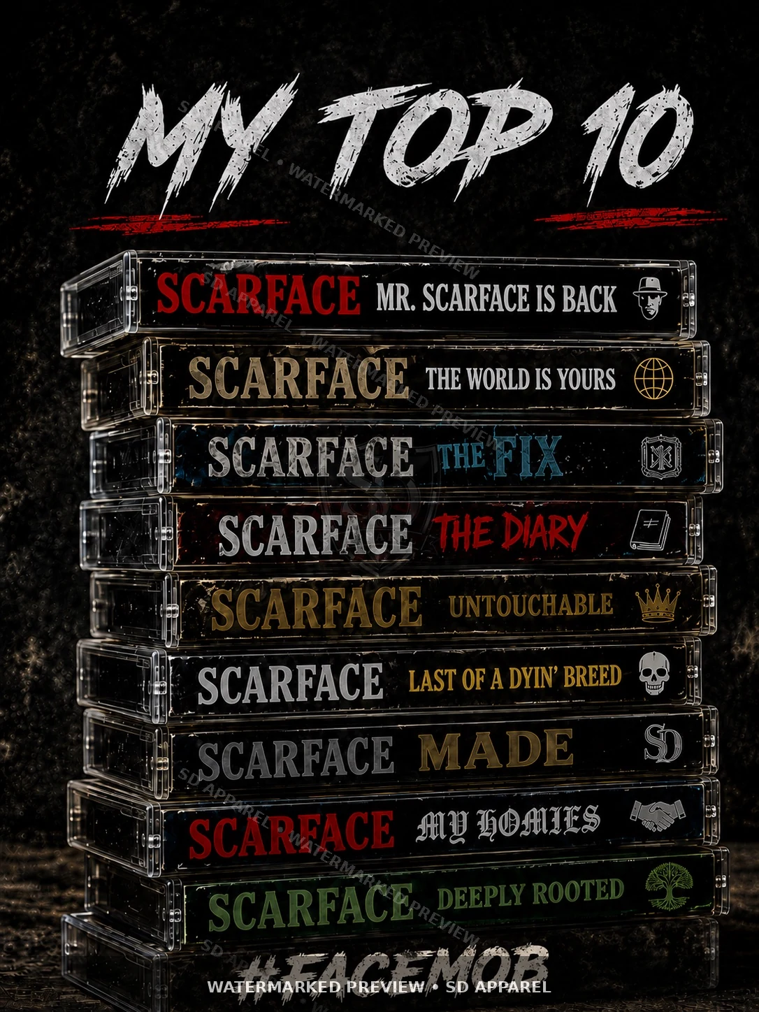 My Top 10 Scarface design preview