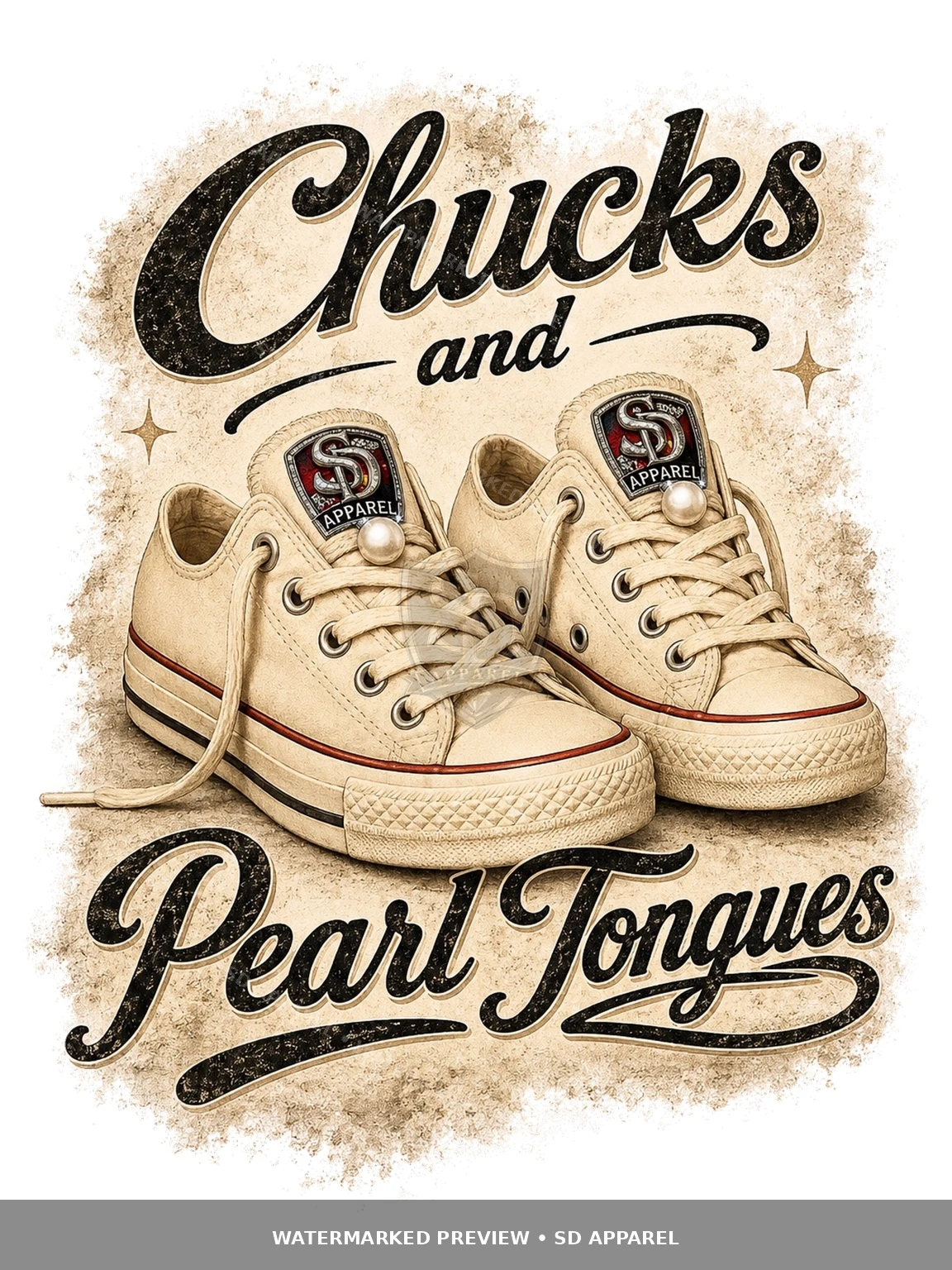 Chucks and Pearl Tongues design preview