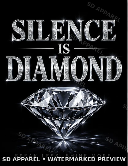 Silence Is Diamond Statement design preview