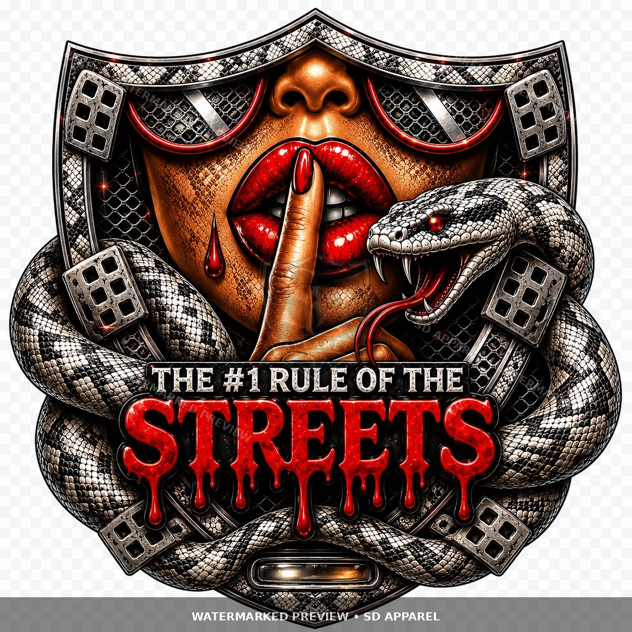 Rule of the Streets Snake design preview