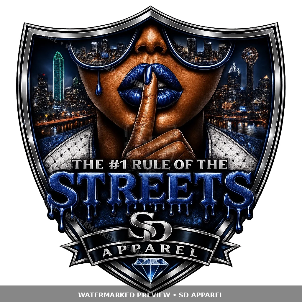 Rule of the Streets Dallas Blue design preview