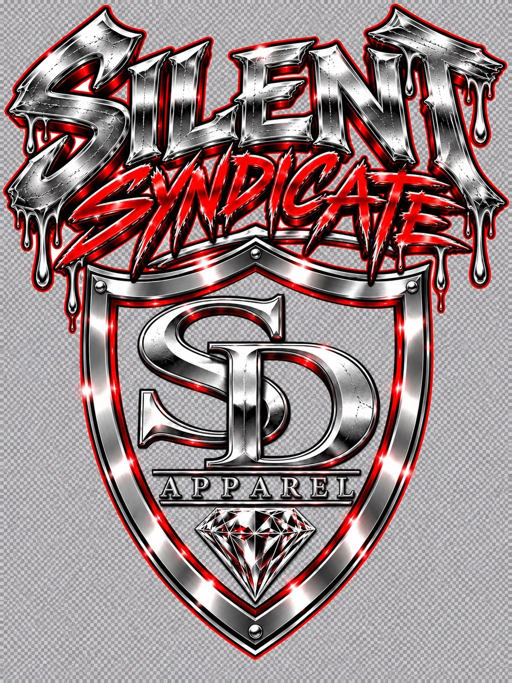 Silent Syndicate Red Chrome design preview